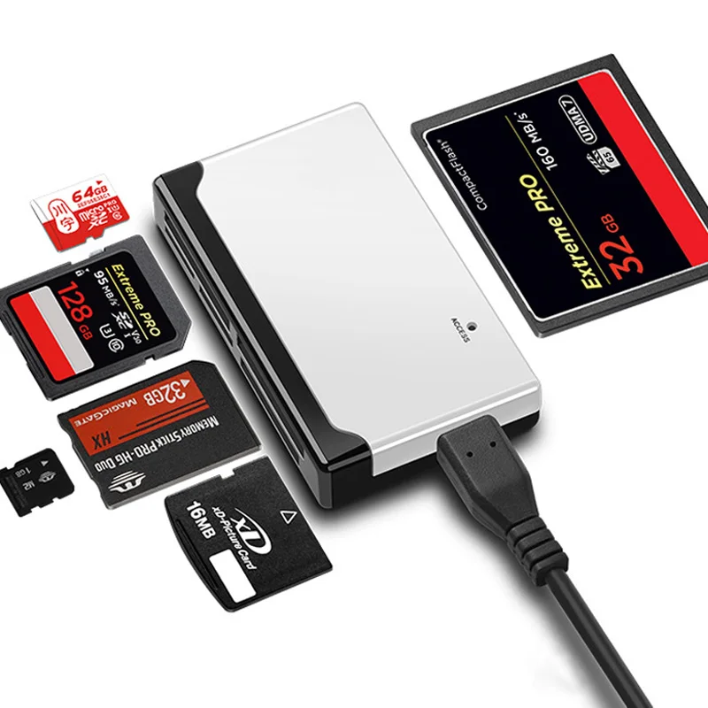 USB Card skimmer reader mini USB 2.0 for TF MS M2 SD CF XD for computer