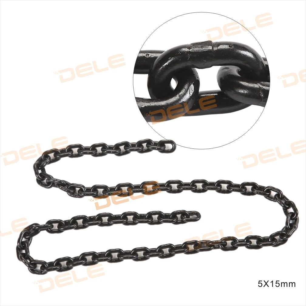 G80  5mm*15MM chain for hoist loading blacken alloy chain