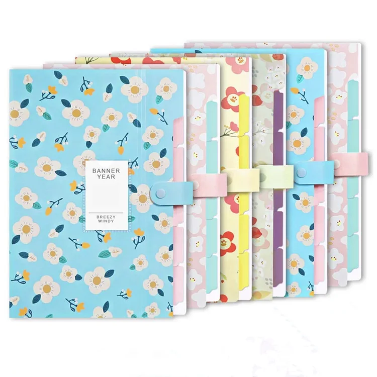 
Factory direct school office desktop organizer multicolor paper file folder with label holder 