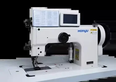 HY-204-281Z с программным управлением двухигольная вращающаяся игольчатая машина для верхней и нижней подающей швейной машины