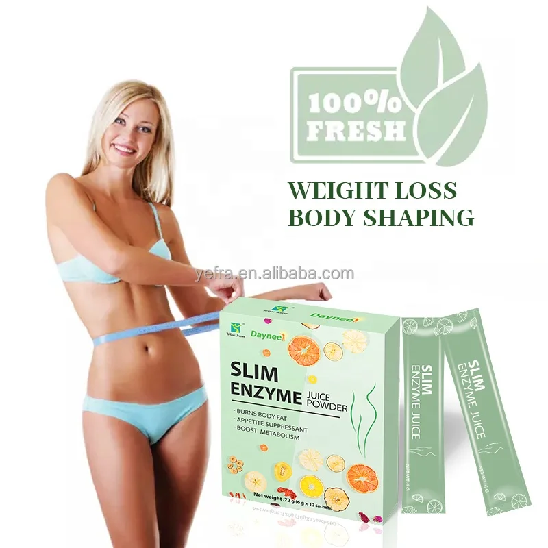 Custom Slim juice enzyme powder Fat Burn Detox Drink Fruit Juice Powder Wins town products