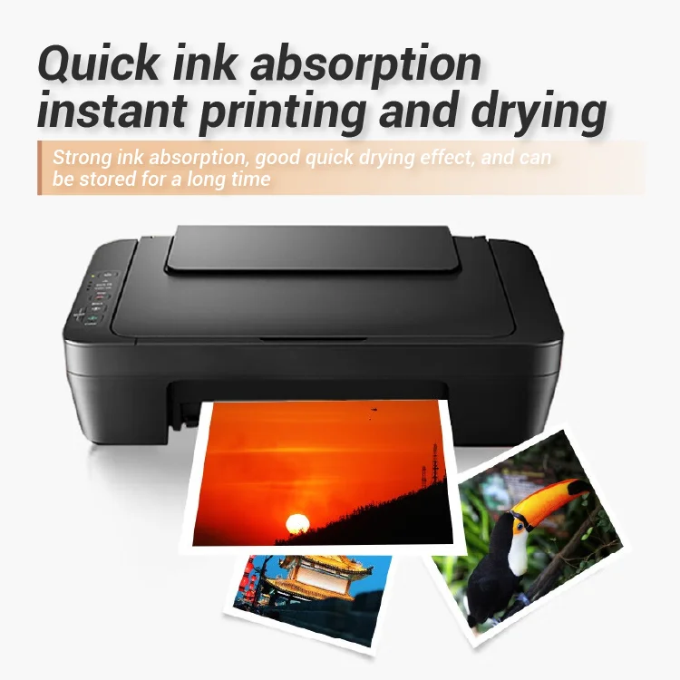 Excellent 200g High Gloss Photo Paper A4 Inkjet Photo Printing Paper 20 Sheets/Pack A4 Photo Paper