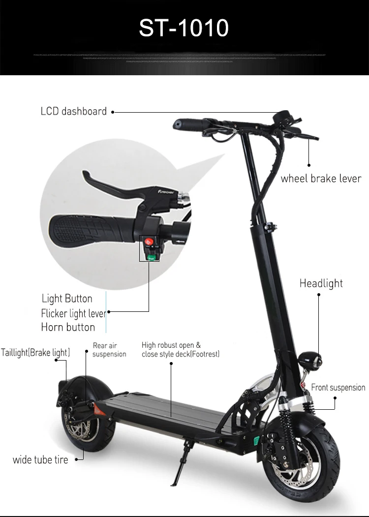 2022 new style large capacity battery electric scooter