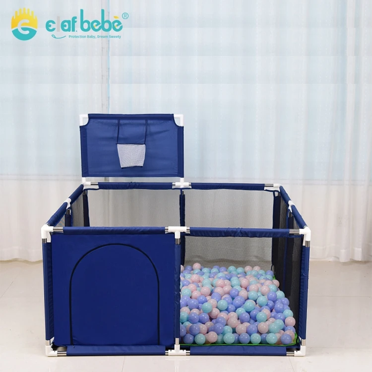 Hot sale extra large foldable baby play pen, Large Square Portable Mesh Kids Playpen