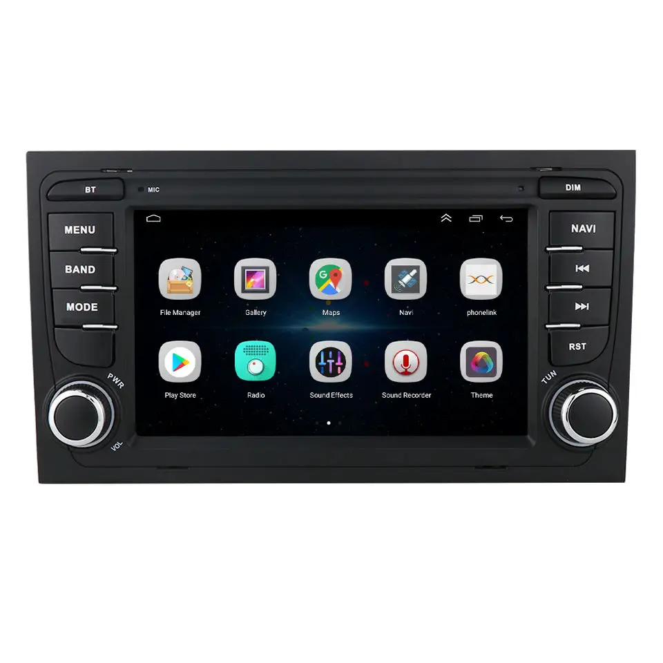 iPoster hot seller double din 7inch touch screen IPS car DVD player for Audi A4 B6 B7 car gps navigation with  HD mirror link