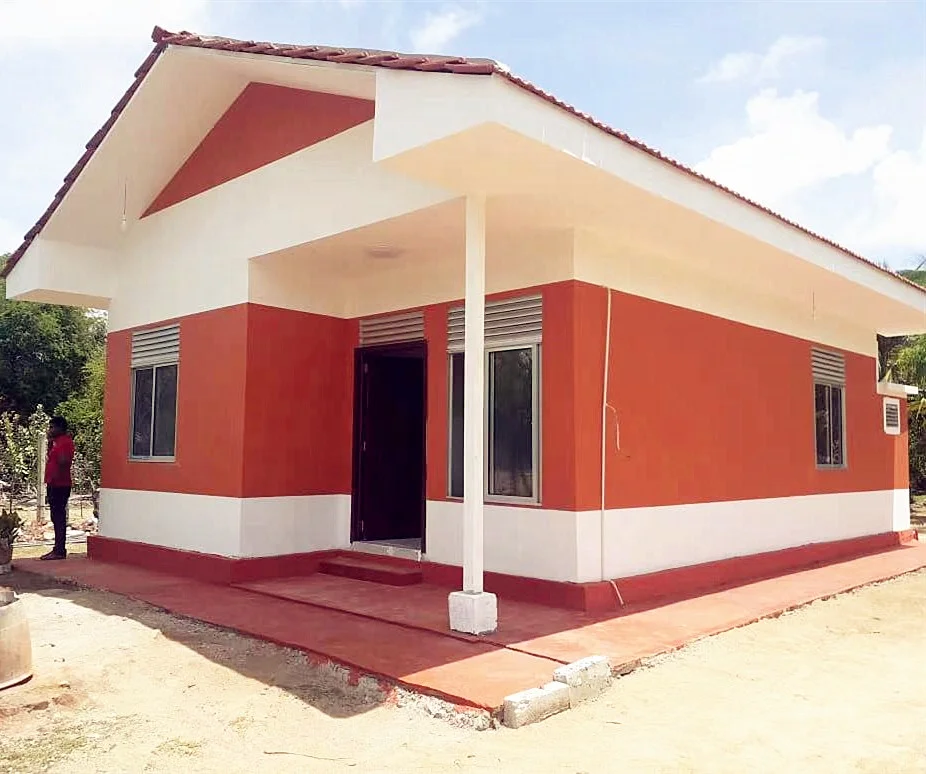 Steel structure AAC concrete wall panel Cheap Prefab House With Great Price