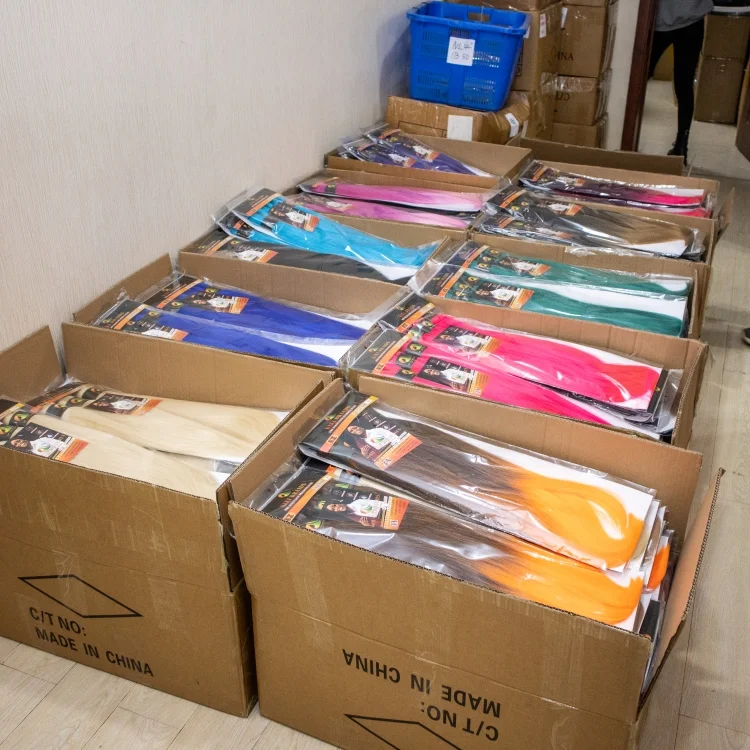 Factory wholesale the lowest price  EZ Braid 3XPreStretched Braiding Hair Synthetic Yaki Bulk For Crochet Hair Extension hair