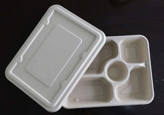 Bamboo pulp+Wheat straw pulp tableware