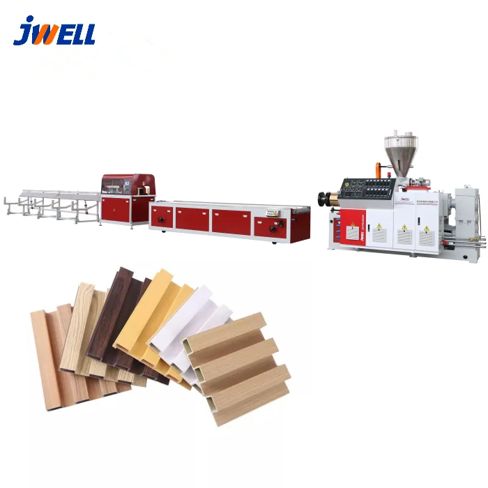 WPC Wall Panel Fluted Extrusion Line Decoration Material Machine WPC PVC Wall Panel Production Line Company in China