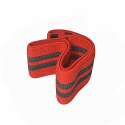 Private label yoga pilates fabric cotton latex resistance bands for hip