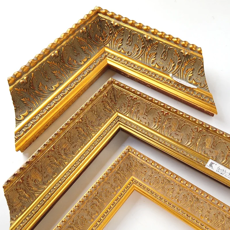 Custom Antique Gold Wood Oil Painting Frames Classic Vintage Wholesale Wooden Frame Moulding