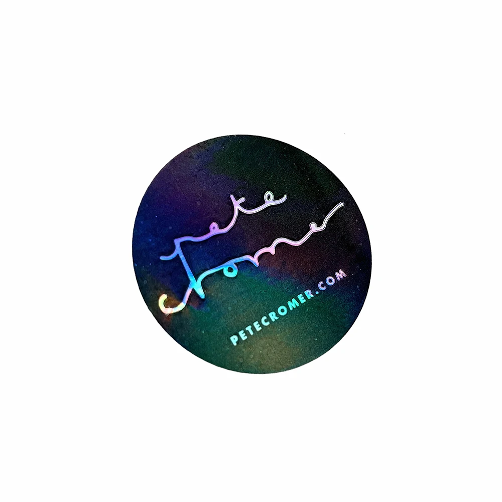 Manufacturer Print durable Waterproof Vinyl paper decoration hologram sticker sheet bike laptop Custom die Cut stickers