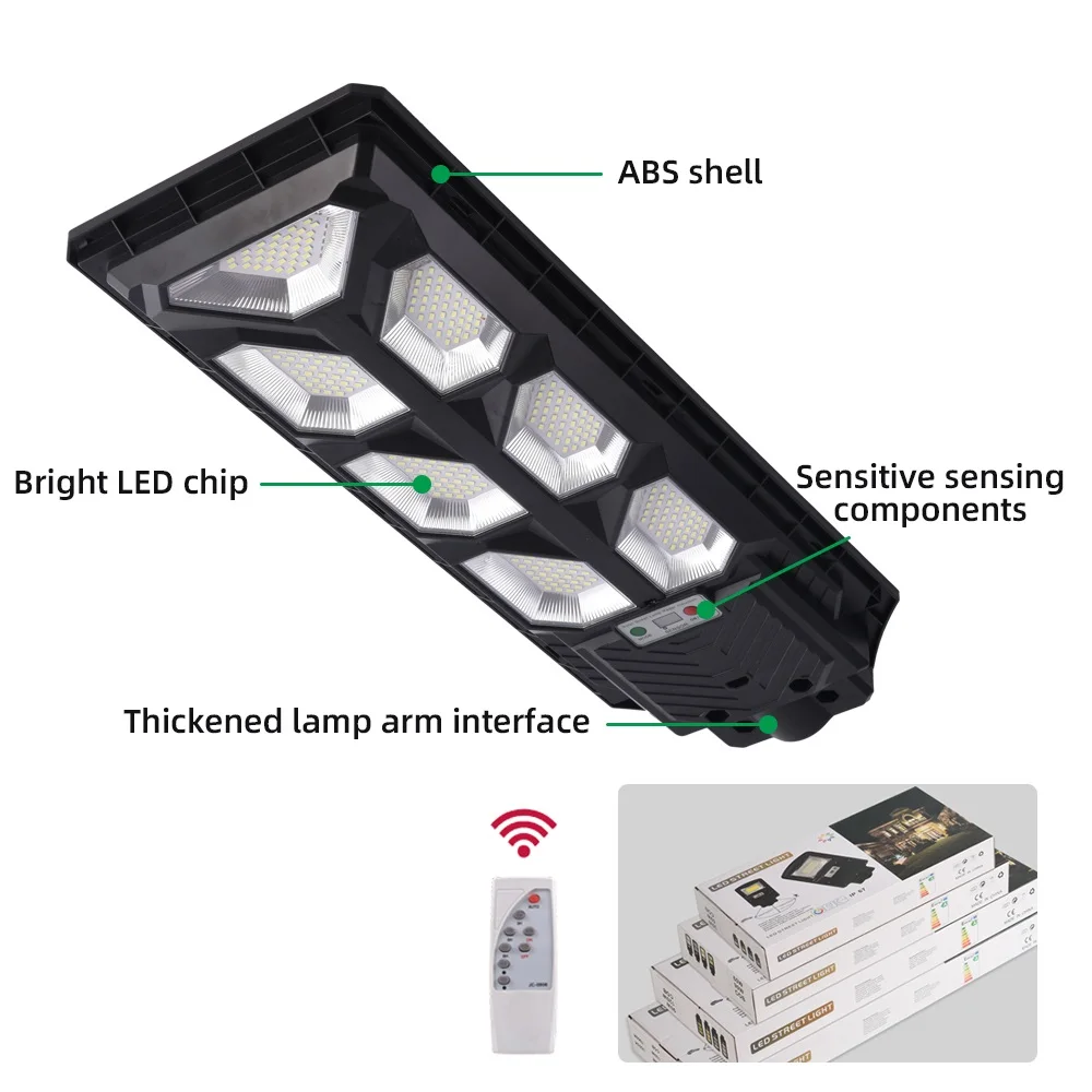 High Lumen solar street lights IP65 Waterproof Integrated solar lights outdoor Road Led Garden outdoor solar led street light