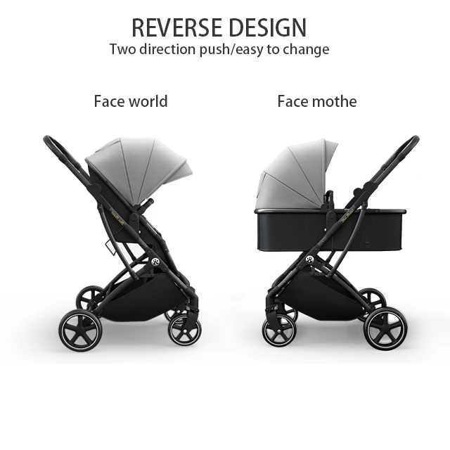 New Design Stroller Traveling System Baby Stroller With Aluminium Frame  4 Wheels with baby carseat cheap price