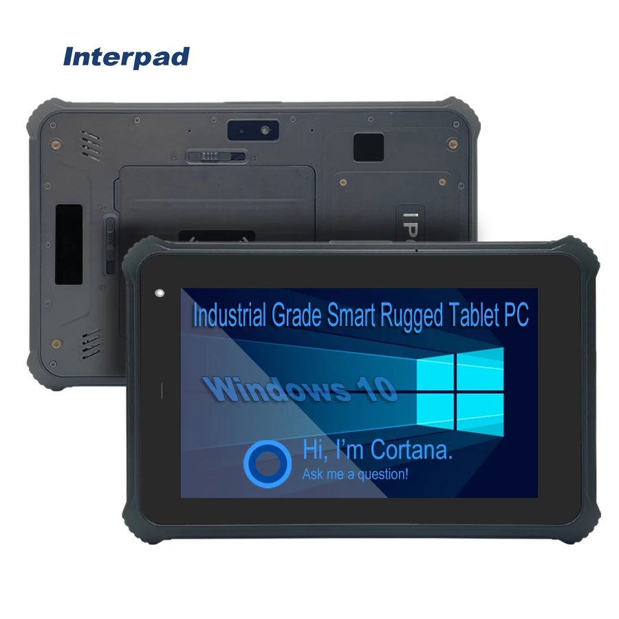 Interpad Tablet Hot Selling 4GB+64GB DC And Type-C tablet 8 inch Waterproof IP67 Portable Win 10  Rugged Tablet PC