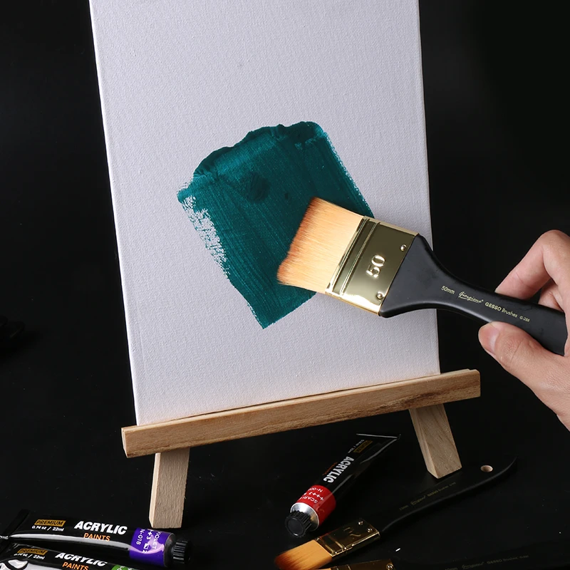 Giorgione Professional G-288 Multi Size Flat Shape Purdy Paint Brushes Artist Painting Brush With Wooden Handle
