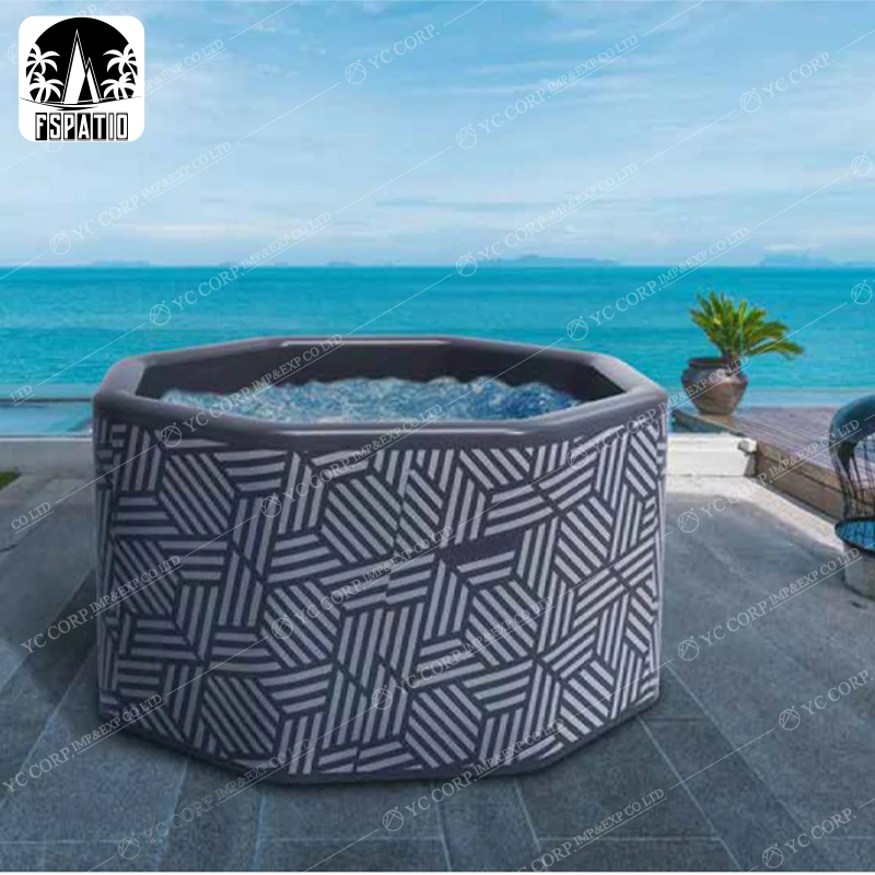 FSPATIO:Christmas Hot Sale Octagon Inflatable Outdoor Aufblasbares Gonfiabile Spa Tubs  Massage Spa Tubs