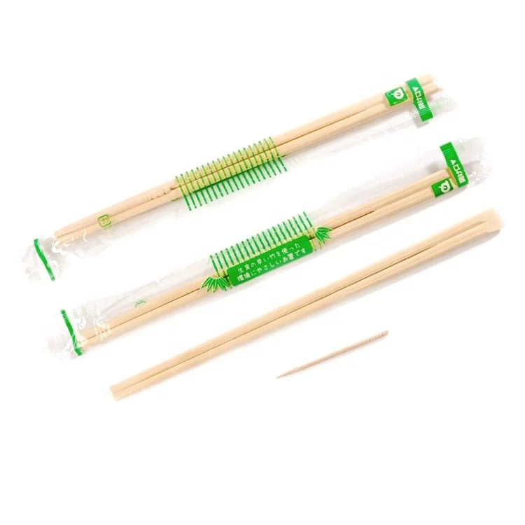 21/ 24cm Eco-friendly Disposable Sushi Chopsticks/Bamboo Hashi Chopsticks Plastic OPP Bag