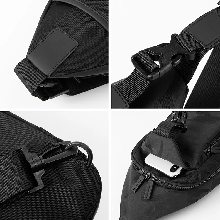 Latest Fashionable Design Camouflage High Quality Nylon Sling Bag Crossbody Chest Bag