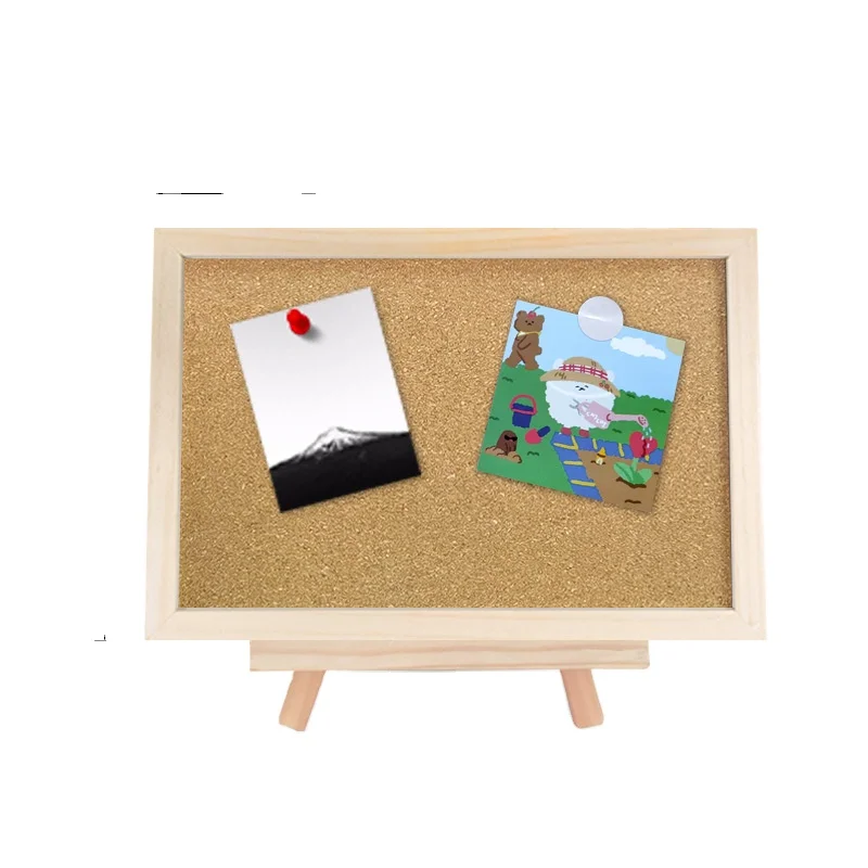 Promotion Custom Printing Wood Frame message board Soft Wooden Magnetic Whiteboard dry erase board
