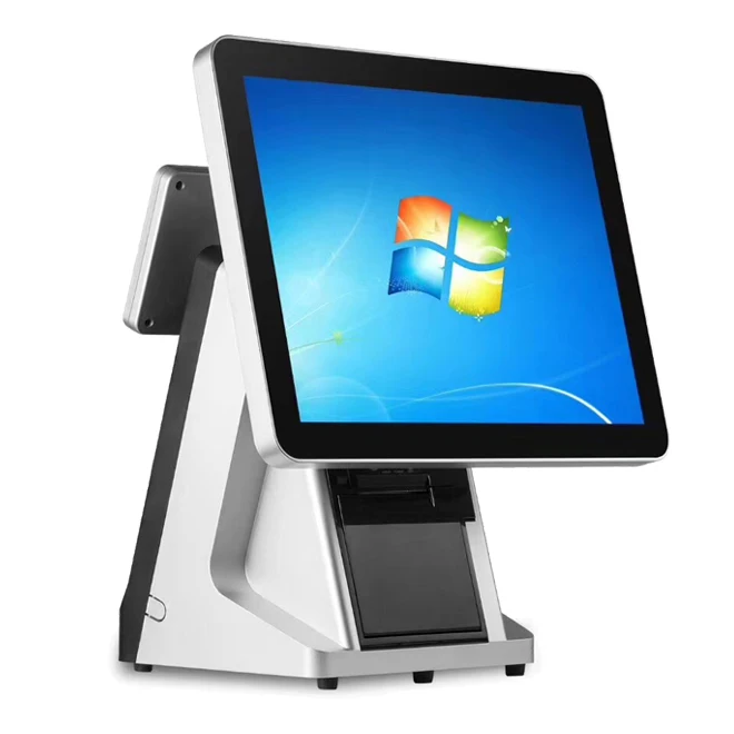 15 inch TFT LED touch screen pos terminal all in one system pos machine for supermarket and retail