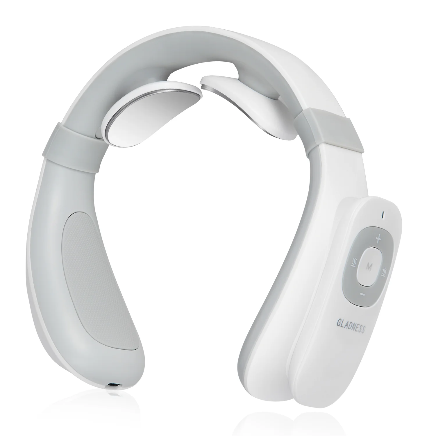 The Cordless Electric Neck Massager Has Six Output Pulses And 15-Level Intensity Remote Control Operation Is More User-Friendly