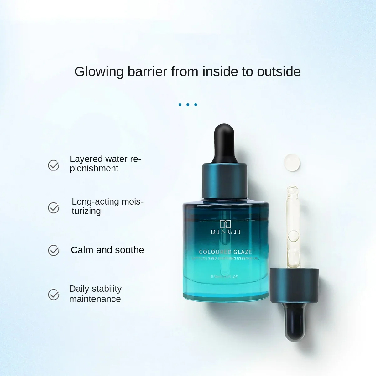 OEM DINGJI Factory Price Natural Grapeseed Extract Facial Essential Oil Body SPA Anti Aging Wrinkle Firming Face skin care Serum