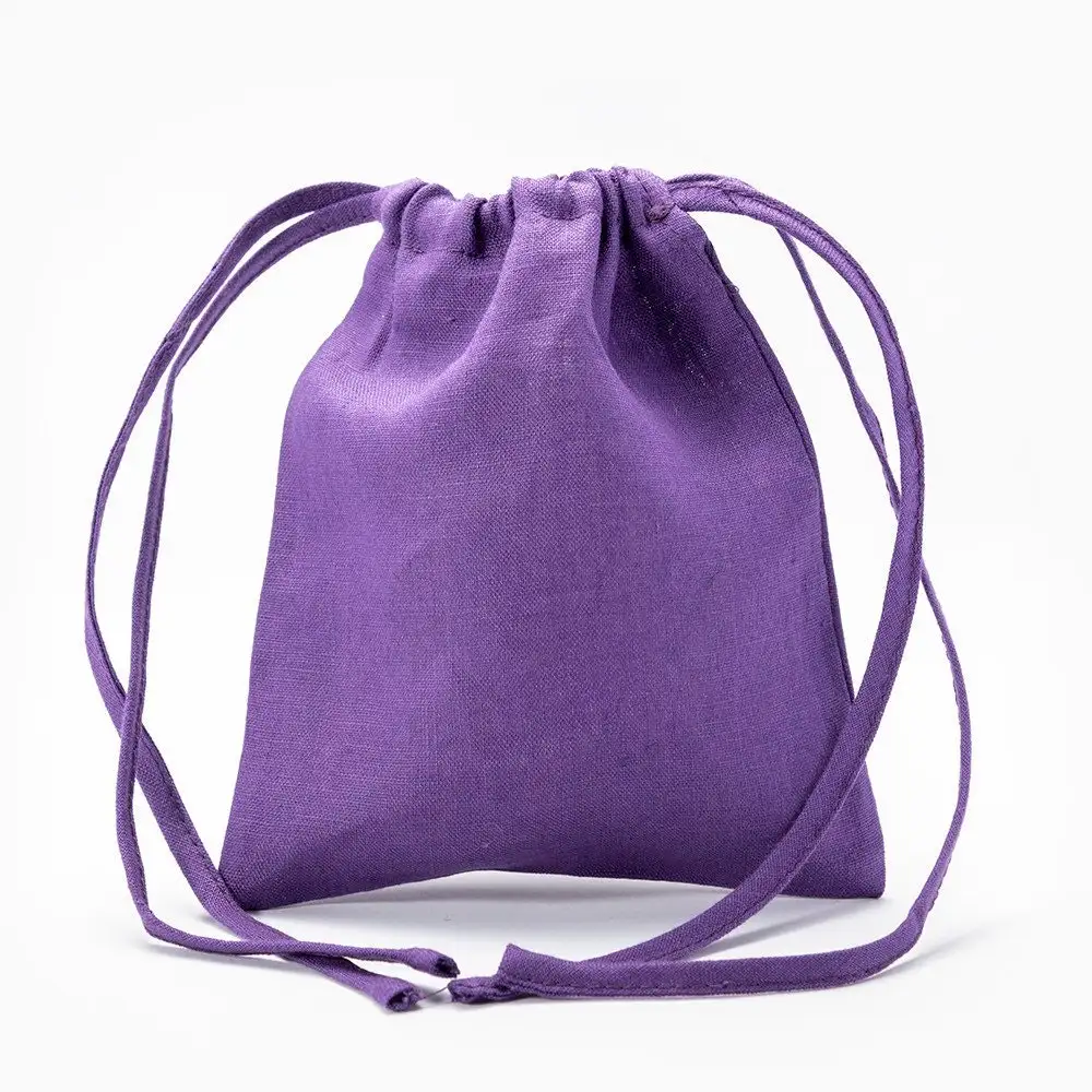 High Quality Cotton Drawstring Bag Luggage Holder with Custom Logo Design Small Cloth Bags Canvas Packaging for Sale