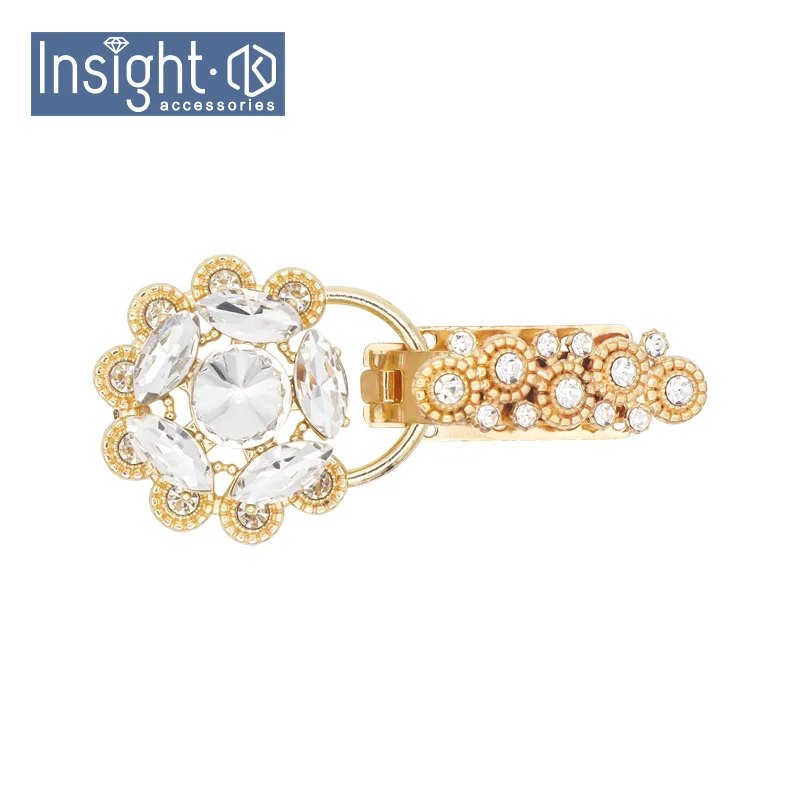 Wholesale Garment Accessories Sewing Fur Buckles Custom Crystal Glass Large Diamond Buttons For Clothes