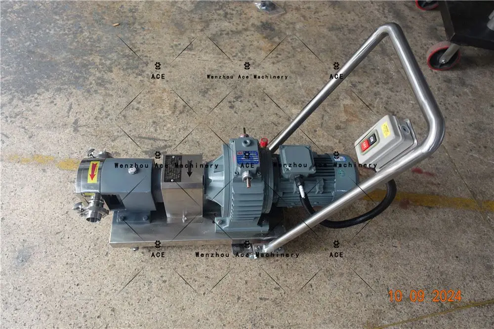 Food Grade Stainless Steel SS304 SS316L Lobe Transfer Pump Rotary Lobe Pump With Variable Frequency Explosion-Proof Motor