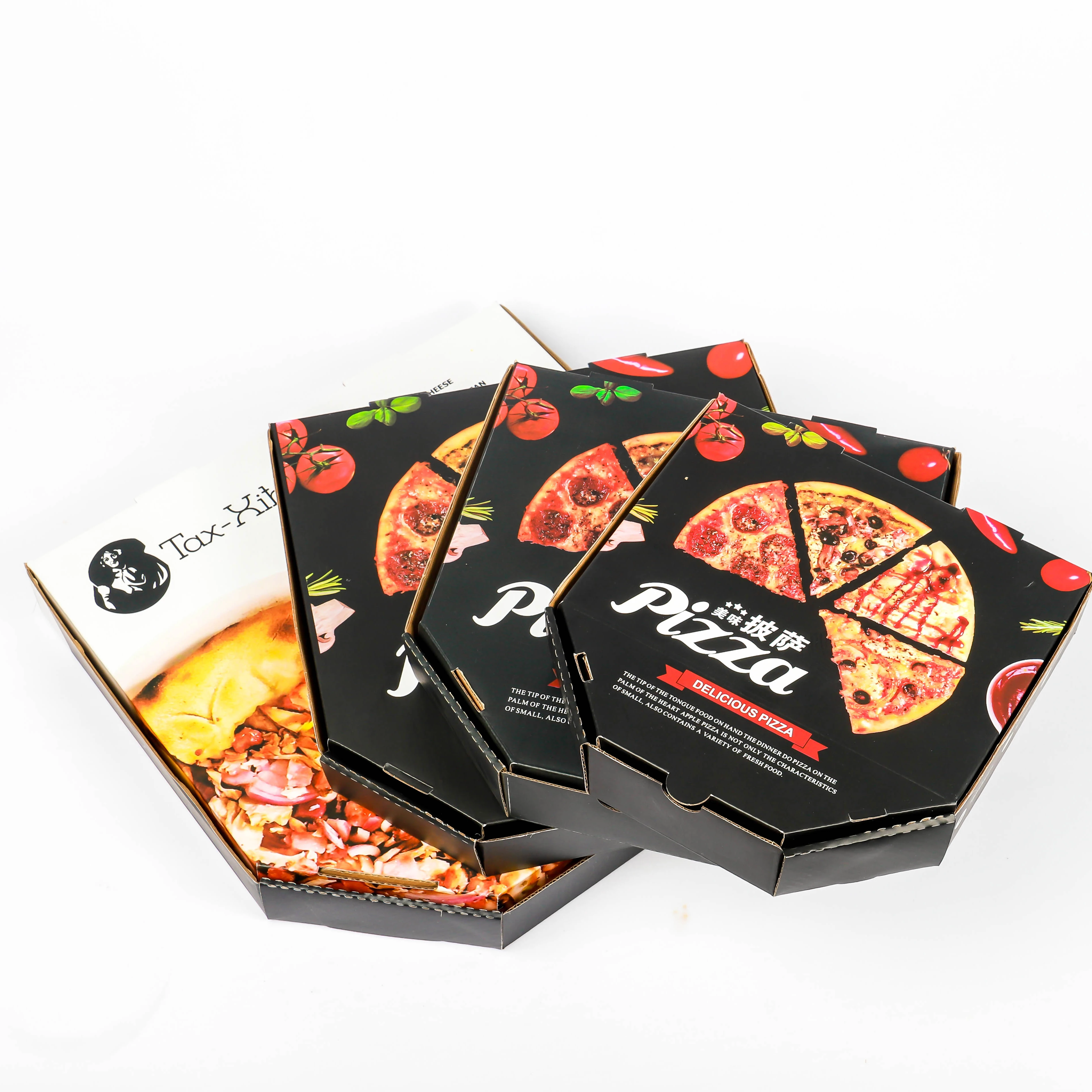 Customized Book Shape Packaging Cheap Pizza Boxes With Design