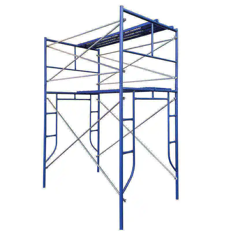 Oem Powder Coated Drop Lock Mason Tubular Ladder/h and Door Frame Scaffolding