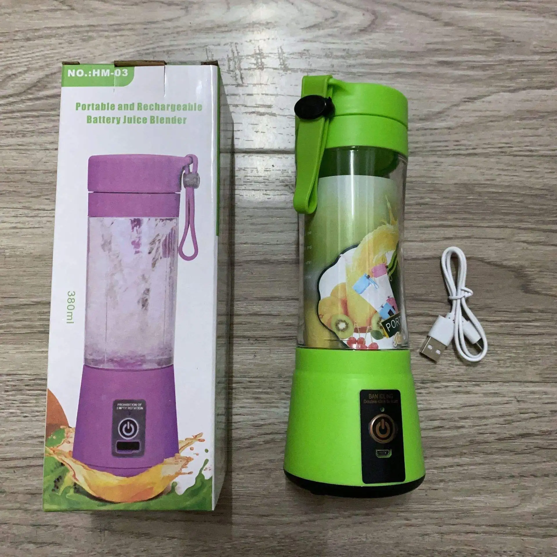 Hot Selling Mini Juicer Cup Fashion 380ml Portable Fruit Hand Juicer