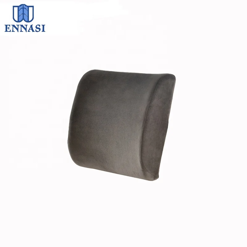 Orthopedic car seat office chair lumbar cushion memory foam back rest pillow with adjustable strap