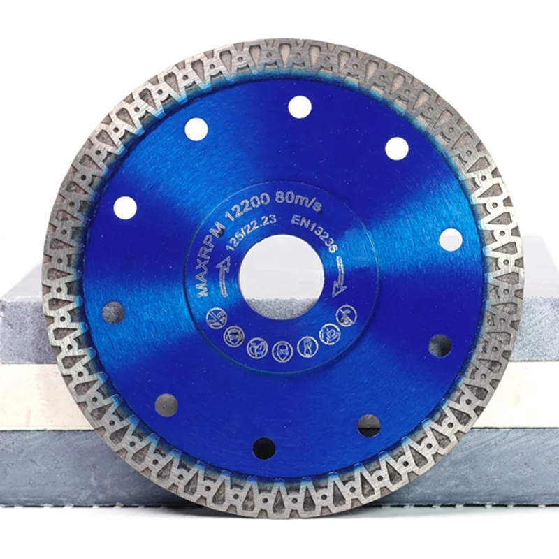 No chipping 125mm Porcelain Saw Blade Gres Cutting Disc Dekton Blade
