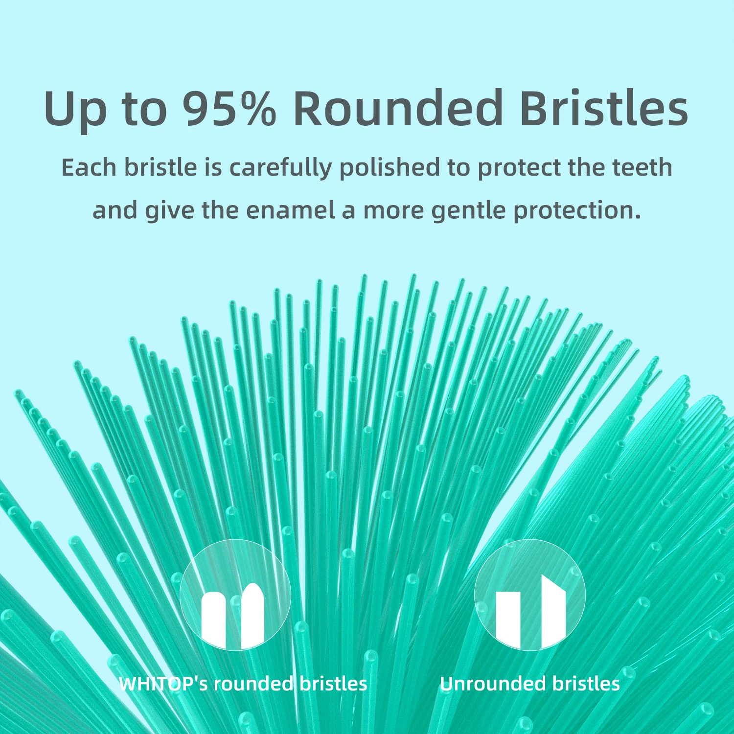 Replacement Brush Heads for CD-01, CD-07, CD-09, Daily Cleaning Type Bristles, Oval Interface, 4 Pack, C65 White