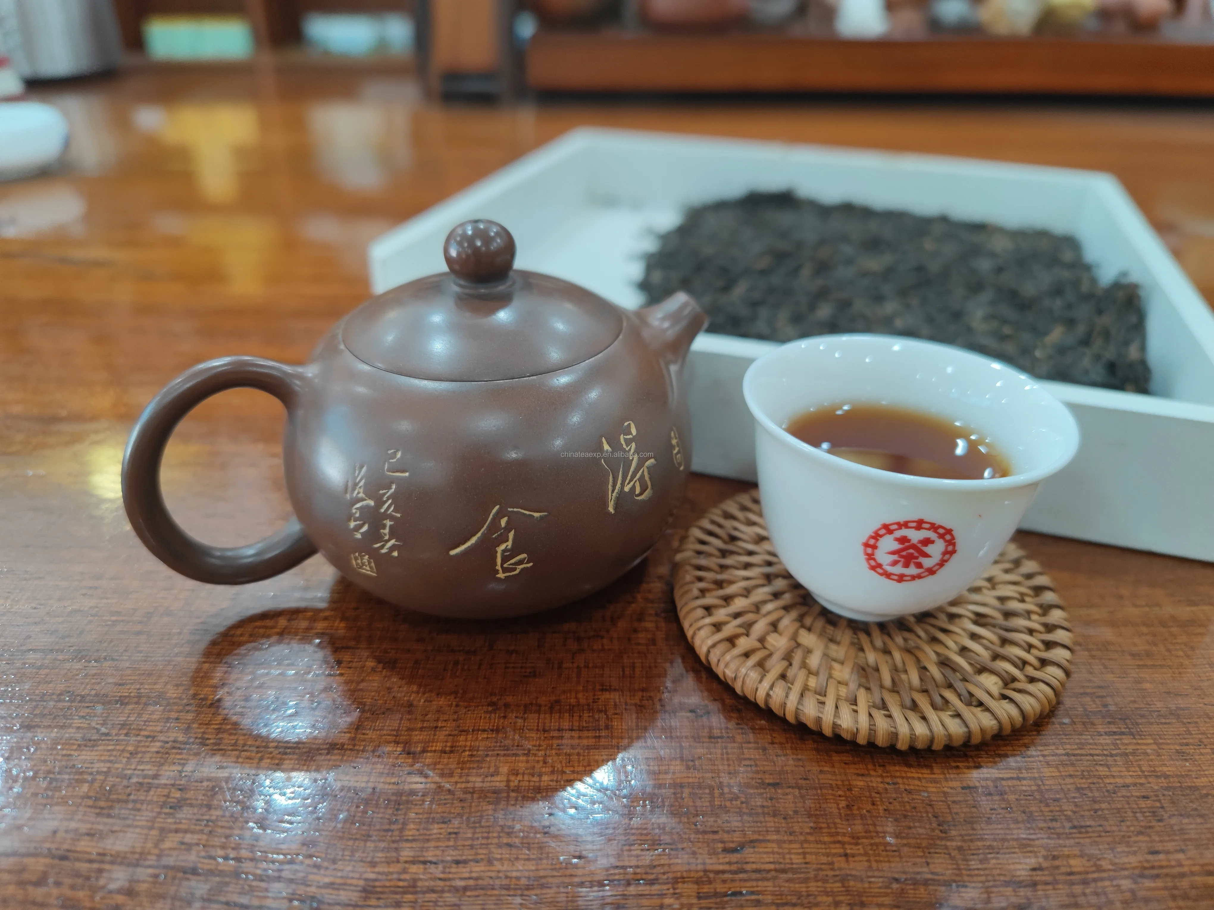 GX12 price negotiable  30kg chinese cha in bulk First Grade liupao Liu Pao Tea Compressed Tea
