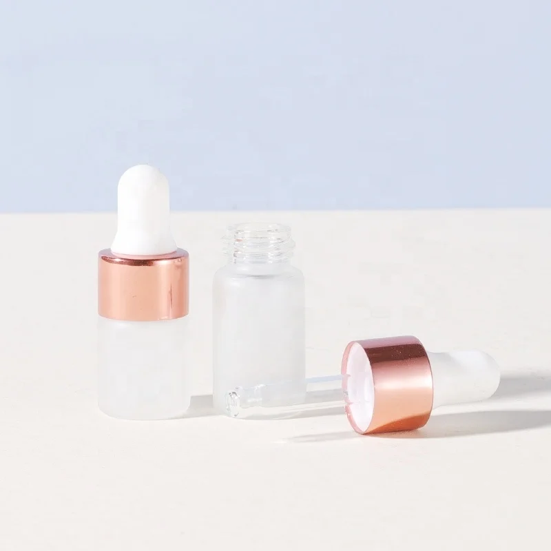 Factory wholesale 1ml 2ml 3ml 5ml new vial glass bottle with dropper