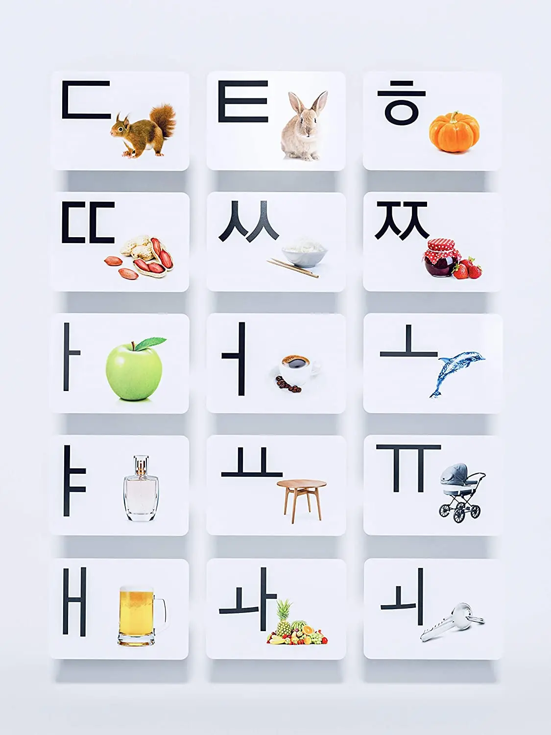 China Factory OEM Custom Korean Card Printed Anime Game Cards Animals Flash Card Alphabet Flashcards