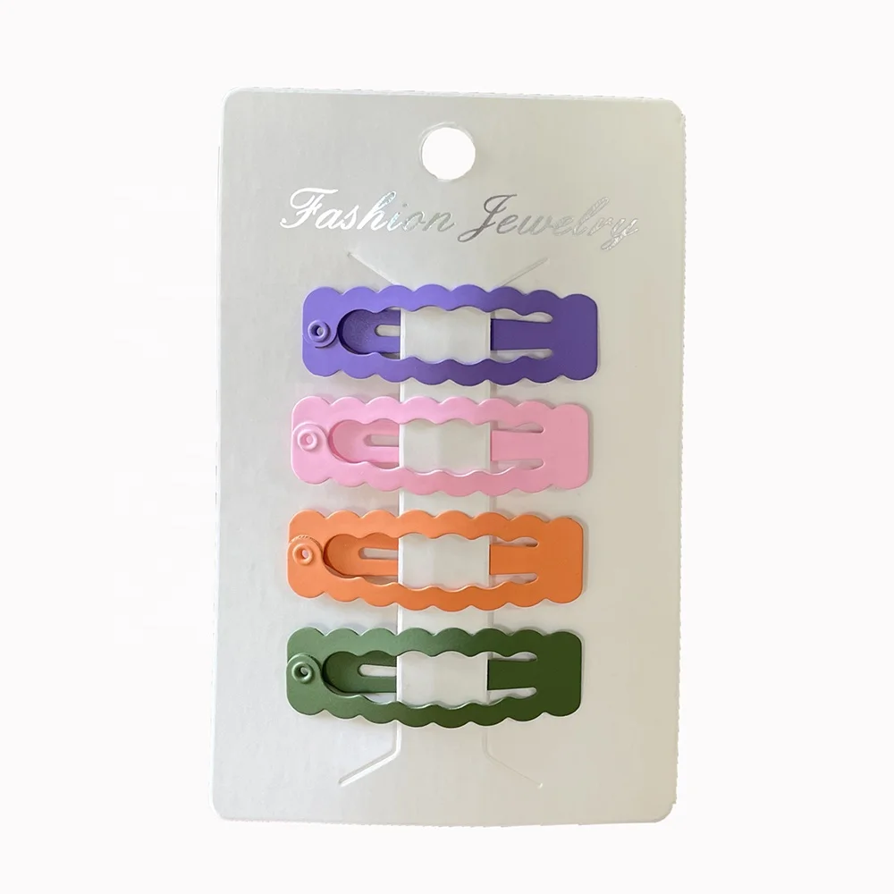 Small Glitter Kids Hair Clips 3 CM Mini Snap Hair Barrettes For Little Girl