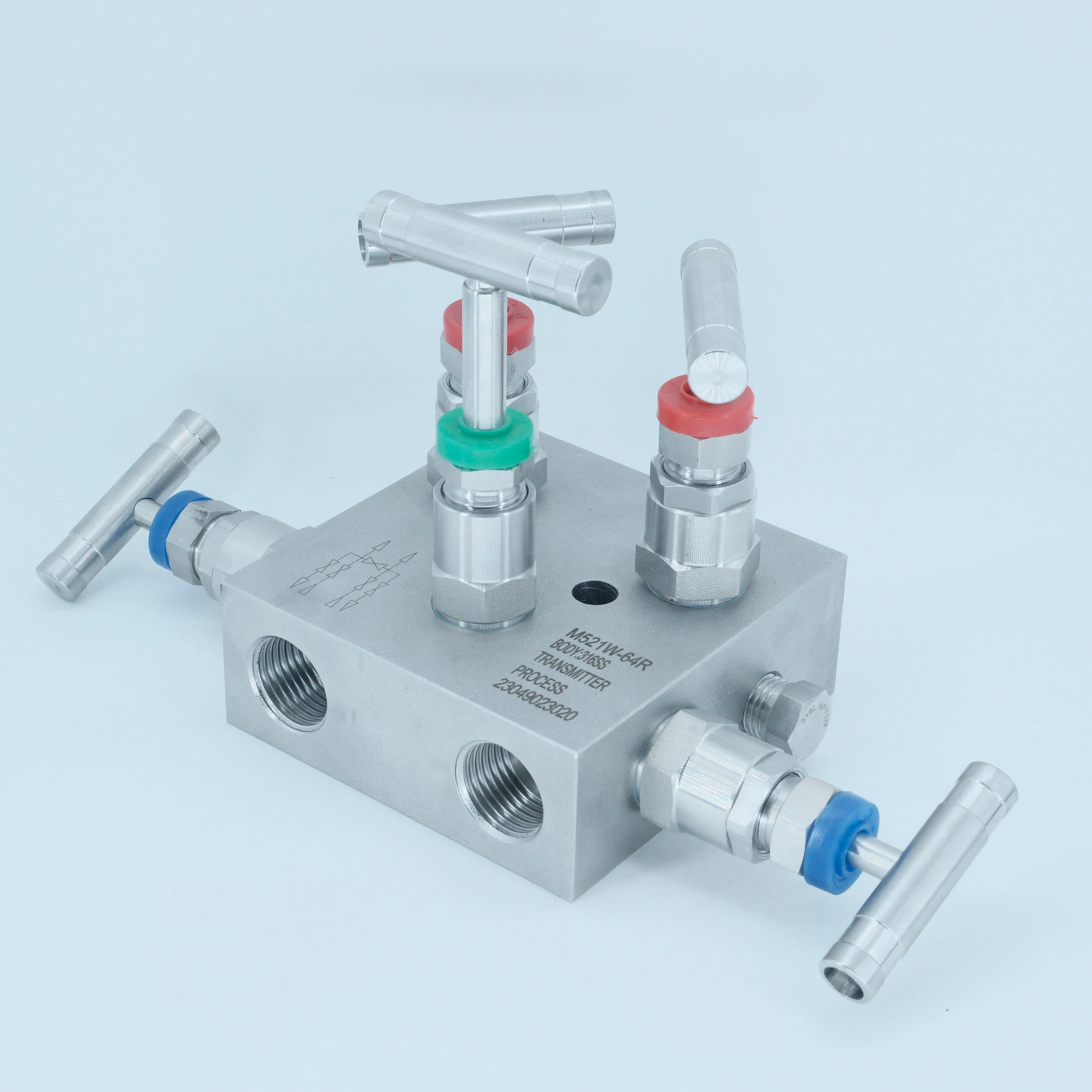 Different Pressure Transmitter DPT Direct Mounting Flange 1/2 NPT 6.4MPa Stainless steel Five 5 Valve Manifolds