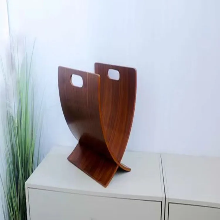 Pintangor teak plywood Wood Storage wooden magazine rack