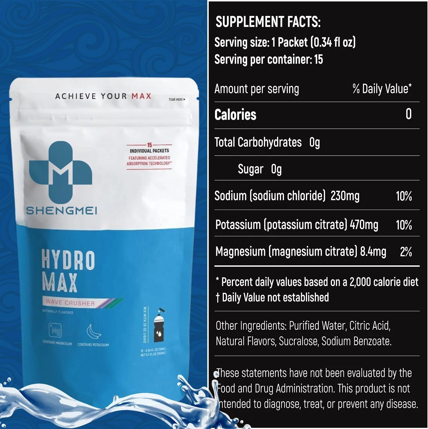 Prime Hydration Drink Electrolyte Powder Packets boost Energy Hydration Supplement Drink Keto Friendly