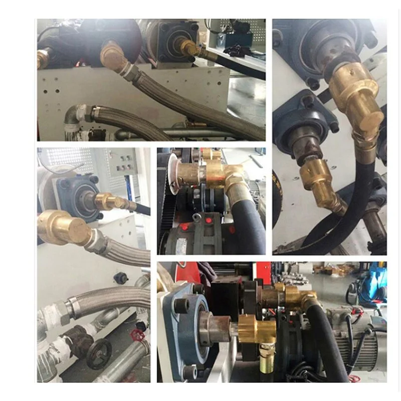 1'' HD25 Left-handed Thread One Way Rotary Joint High Temperature Oil Water 1 Inch Brass Cooling Swivel Rotating