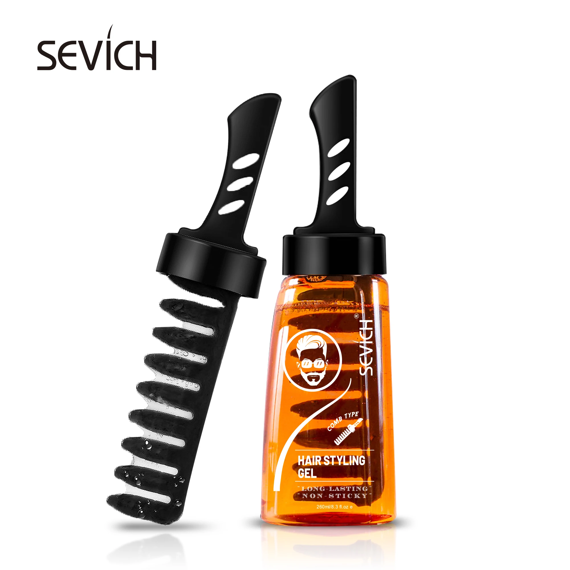 Stylish Men Strong Hold Quick Drying Setting Styling Clay Matte Hair Pomade Hair Gel With Comb