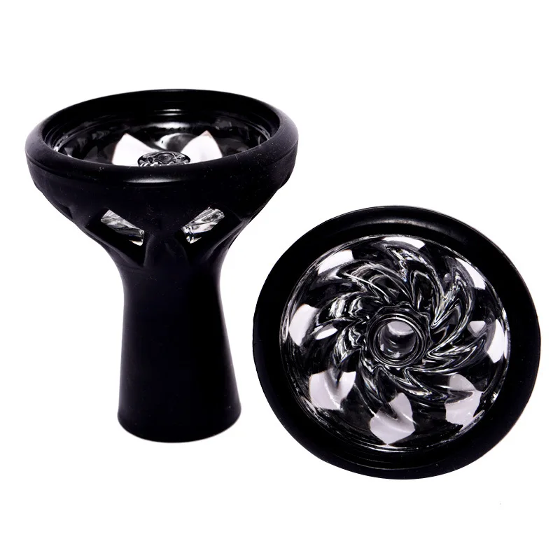 Factory Wholesale Hookah Silicone Bowl Shisha Silicone Bowl Cheap Silicone Bowl with Glass Shisha Glass Head