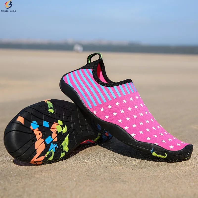 Hot sale anti-slip women and girl beach socks wading swimming shoes water proof shoes