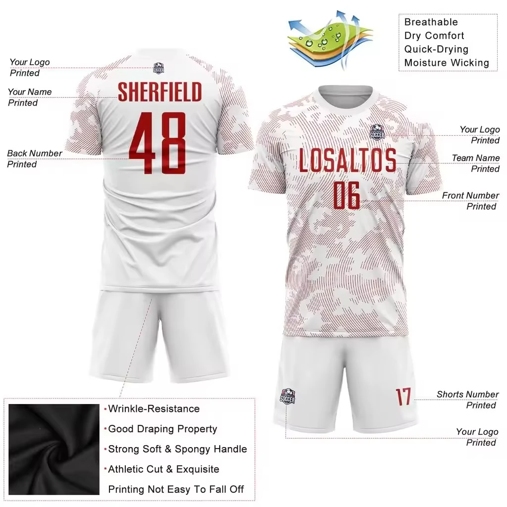 LUSON Club Team Football Kits Original Cheap Price Sublimation Soccer Uniform Custom Soccer Jerseys