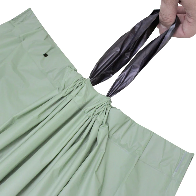 Hazard handle garbag 4 6 8 24 50 liter package force hot sale  100% bioderagadable cassava and starchchange self collection tras