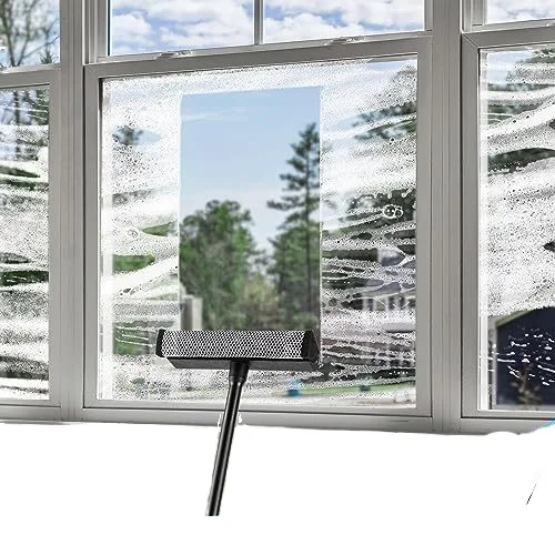 CARCATICZ Soft Rubber Long Handle Window Cleaner Squeegee Glass Scraper Sponge by Manufacturer